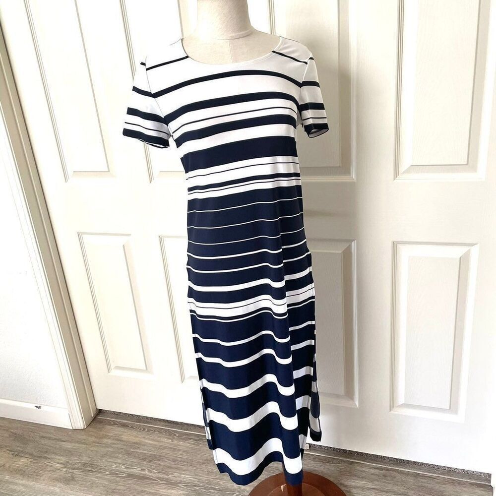 Chicos knit altering stripe Maxi Dress